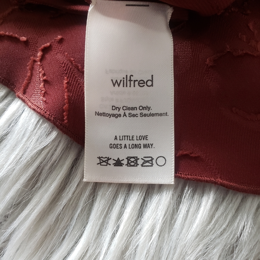 Floral Wilfred Aritzia Sevre Sleeveless Top Burgundy-like Sleeveless Racerback - Picture 6 of 7